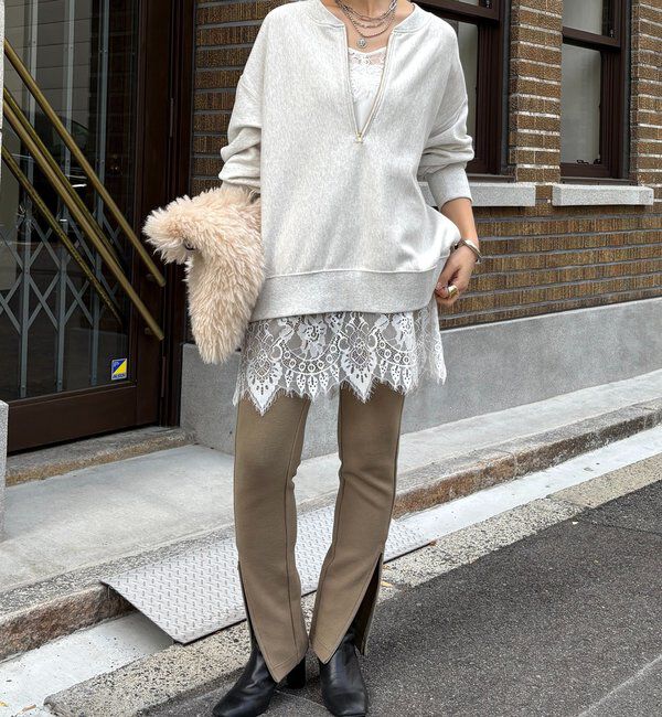  「【新色追加】【インフルエンサー OKOCHI企画】ハーフジップスウェット」|Tシャツ・カットソー|