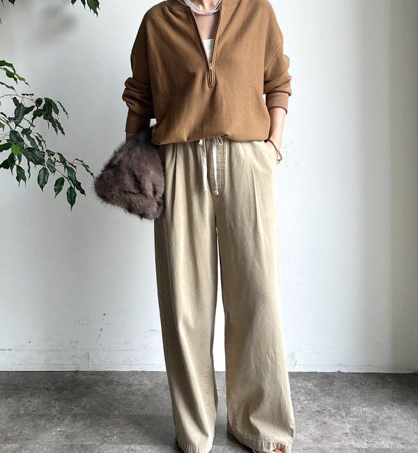  「【新色追加】【インフルエンサー OKOCHI企画】ハーフジップスウェット」|Tシャツ・カットソー|