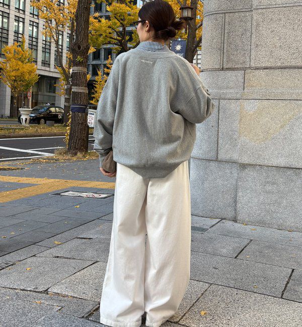  「【新色追加】【インフルエンサー OKOCHI企画】ハーフジップスウェット」|Tシャツ・カットソー|