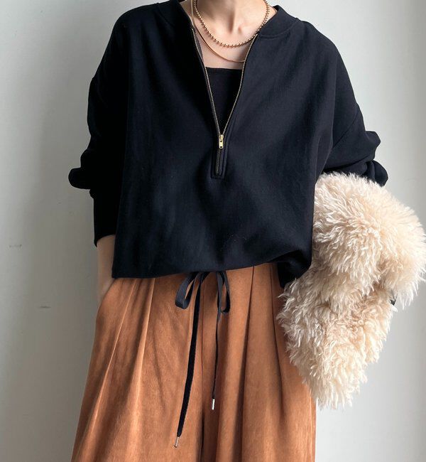  「【新色追加】【インフルエンサー OKOCHI企画】ハーフジップスウェット」|Tシャツ・カットソー|