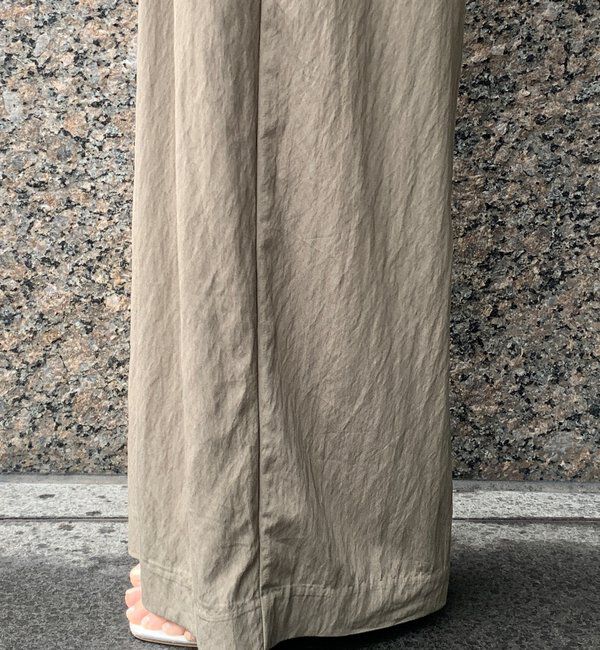  「シャンブレータックワイドパンツ」|チノ|