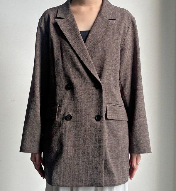  「【インフルエンサー REI企画】リネンライクスラブジャケット」|テーラードジャケット|