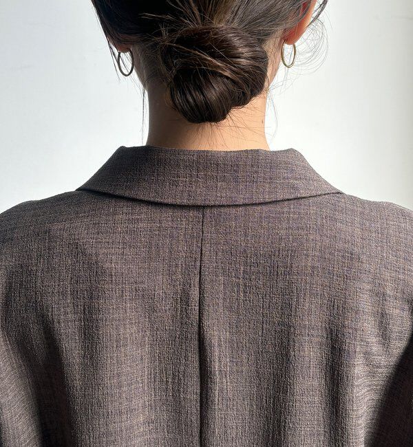  「【インフルエンサー REI企画】リネンライクスラブジャケット」|テーラードジャケット|