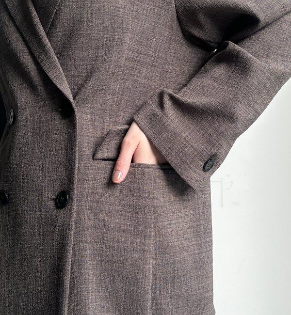  「【インフルエンサー REI企画】リネンライクスラブジャケット」|テーラードジャケット|