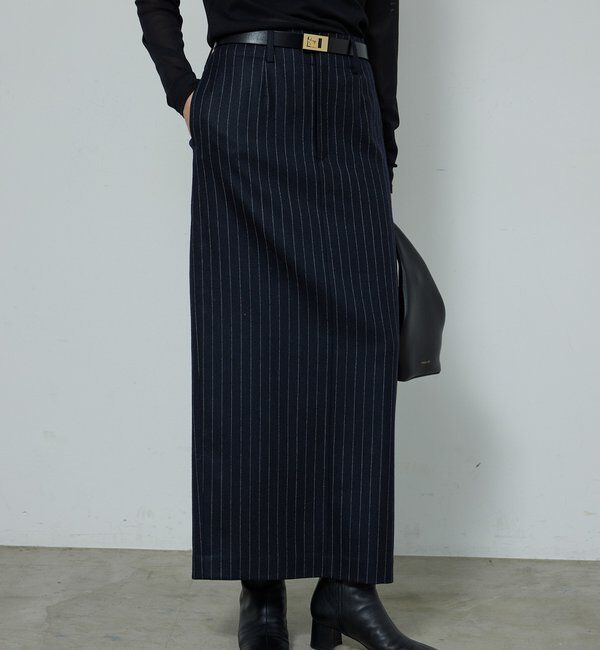  「【セットアップ対応】ストライプスカート」|スカート|