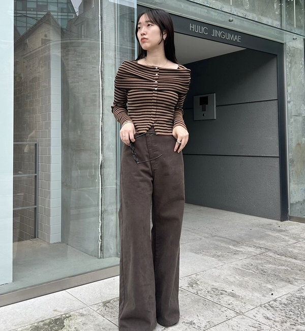  「【新色ブルー登場！】フレアデニム」|デニム|