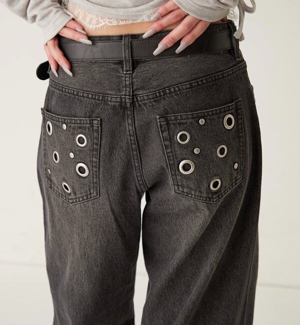  「アイレットローライズデニム」|デニム|