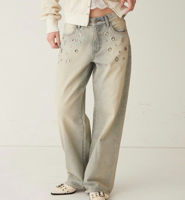  「アイレットローライズデニム」|デニム|