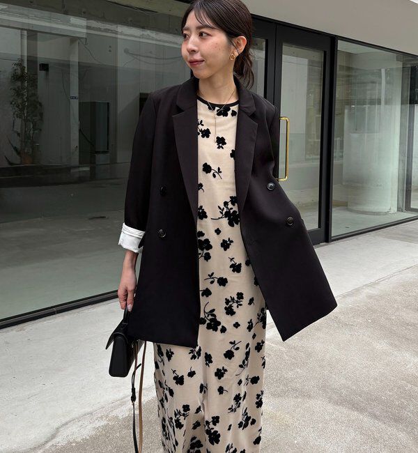  「【オケージョン/サイズ展開あり】フロッキーパフワンピース」|ワンピース|