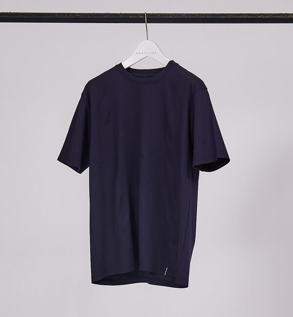ABAHOUSE「【クルーネック】ストレッチ ポンチ 半袖Tシャツ」|Tシャツ・カットソー|ダークネイビー
