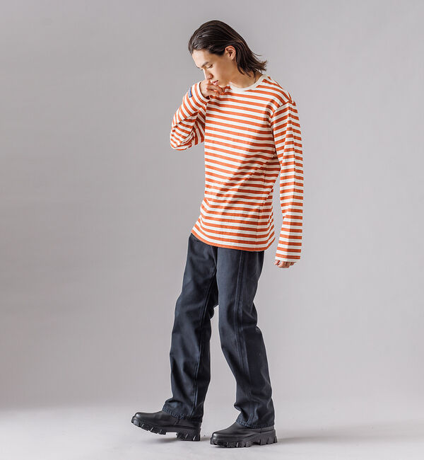 ABAHOUSE「【BARBARIAN / バーバリアン】ライトウエイトCREW NECKロングス」|Tシャツ・カットソー|