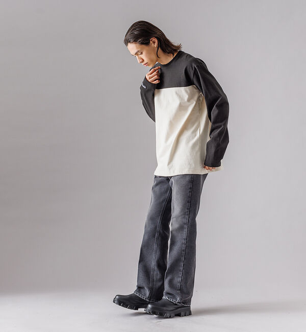 ABAHOUSE「【BARBARIAN / バーバリアン】ライトウエイトCREW NECKロングス」|Tシャツ・カットソー|