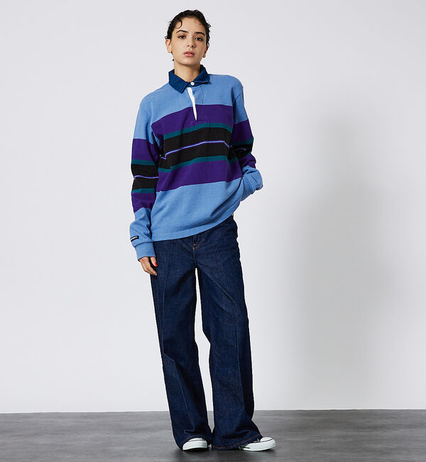 ABAHOUSE「【BARBARIAN/バーバリアン】クラシック ラガーシャツ-NEW FIT-B」|Tシャツ・カットソー|