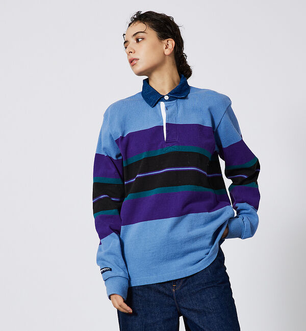 ABAHOUSE「【BARBARIAN/バーバリアン】クラシック ラガーシャツ-NEW FIT-B」|Tシャツ・カットソー|