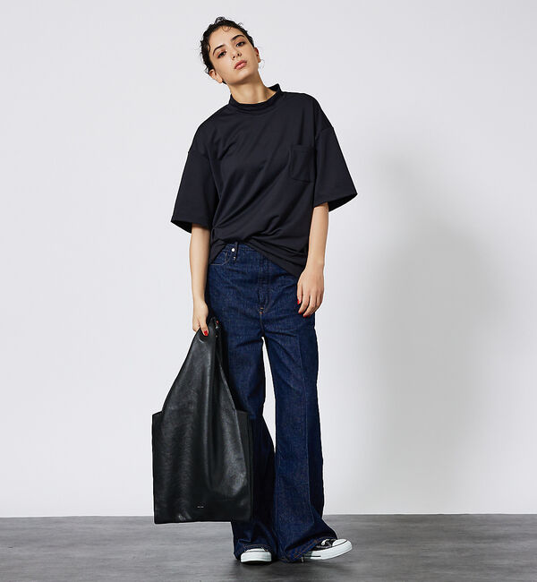 ABAHOUSE「MOCK-NECK TEE/モックネックTシャツ」|Tシャツ・カットソー|