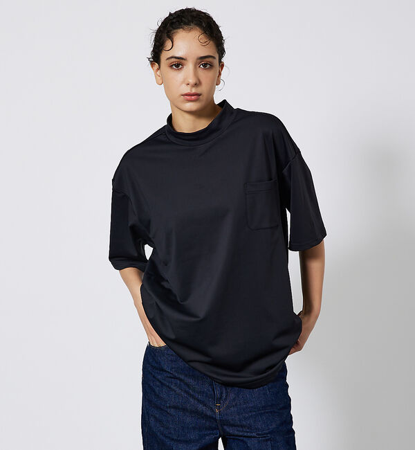 ABAHOUSE「MOCK-NECK TEE/モックネックTシャツ」|Tシャツ・カットソー|