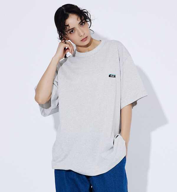 ABAHOUSE「【NANGA/ナンガ】ECO HYBRID BOX LOGO EMB/ミニボック」|Tシャツ・カットソー|ライトグレー