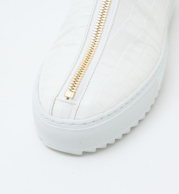 alfredoBANNISTER「【LEON別注】ダブルジップ 型押し スニーカー」|スニーカー|