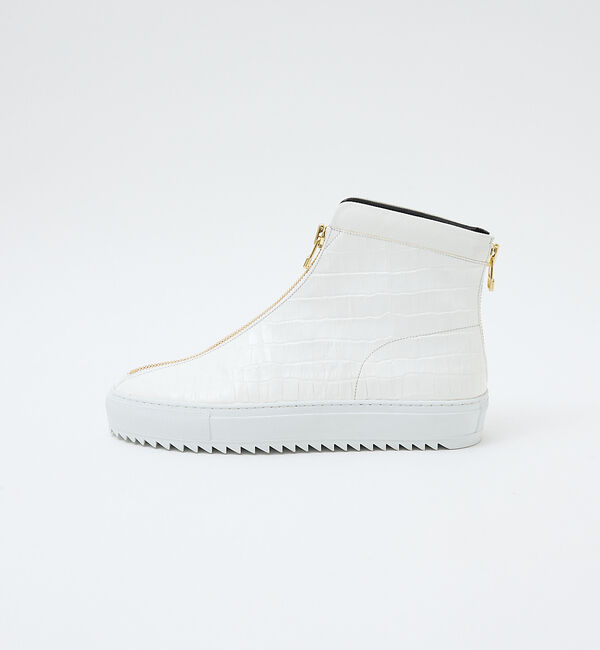 alfredoBANNISTER「【LEON別注】ダブルジップ 型押し スニーカー」|スニーカー|