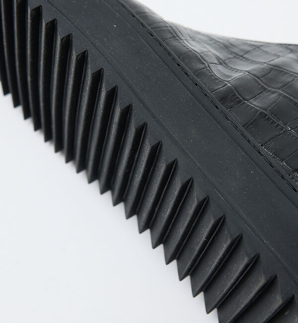 alfredoBANNISTER「【LEON別注】ダブルジップ 型押し スニーカー」|スニーカー|