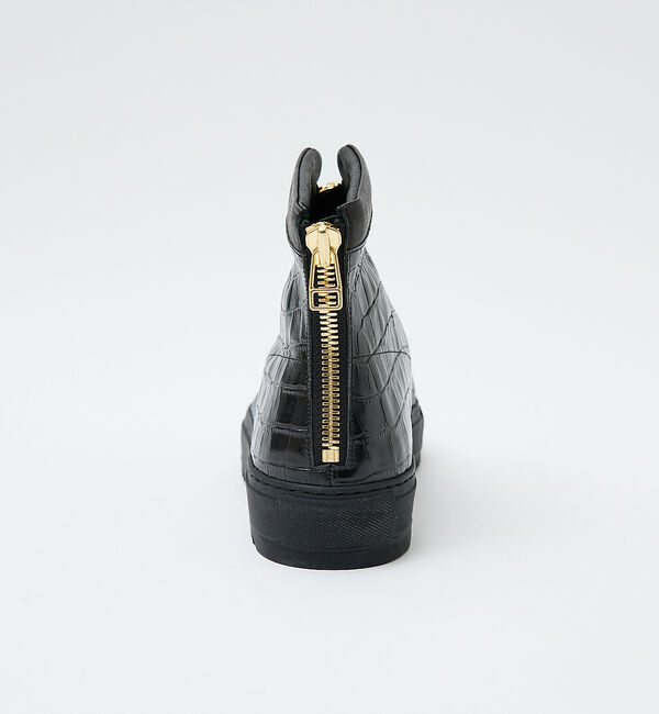 alfredoBANNISTER「【LEON別注】ダブルジップ 型押し スニーカー」|スニーカー|