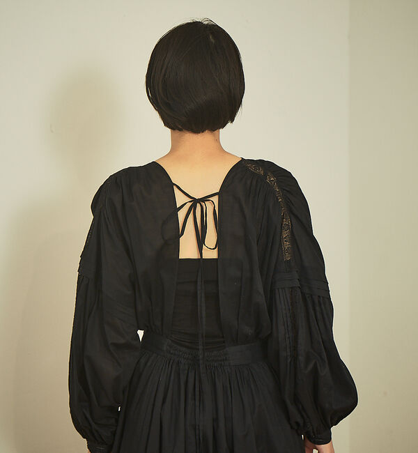 Rouge vif「【CLUNY LACE】レースバックシャンワンピース」|ワンピース|