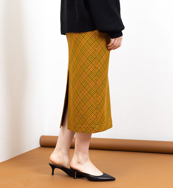 Rouge vif「チェックタイトスカート」|スカート|