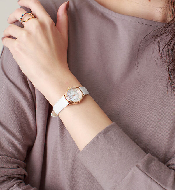 Rouge vif「【FLANEUR】八角形ウォッチピンクゴールドF808P1」|腕時計|