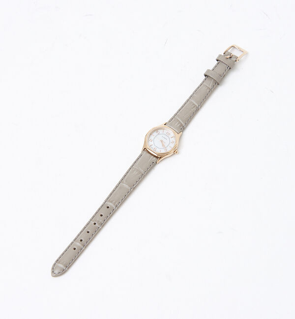 Rouge vif「【FLANEUR】八角形ウォッチピンクゴールドF808P1」|腕時計|グレー