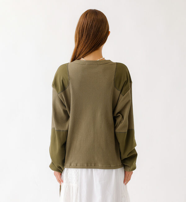 Rouge vif「【JOHNBULL/ジョンブル】コマンドライクプルオーバー/トップス/コットン【」|Tシャツ・カットソー|