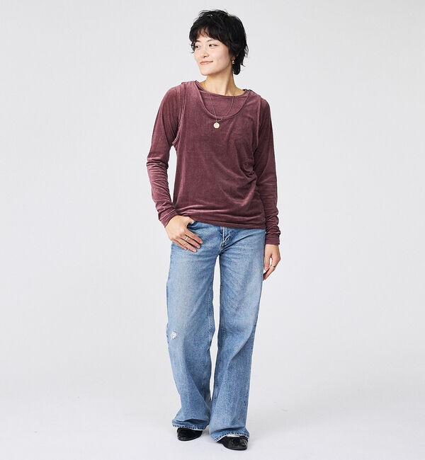 Rouge vif「【Keena/キーナ】レイヤートップス/トップス/レイヤード/２枚セット/上品【」|Tシャツ・カットソー|