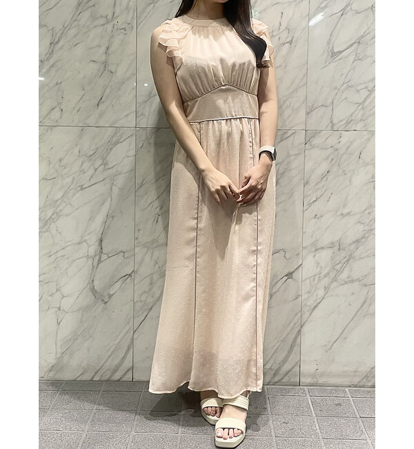 SELFIST「ホルターネックフリルマーメイドワンピース」|ワンピース|ピンク