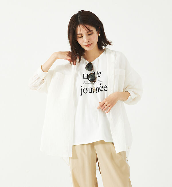 abahouse mavie「ワイドロゴT」|Tシャツ・カットソー|