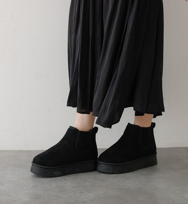 abahouse mavie「MEI SIDE GORE BOOTS」|ショートブーツ|