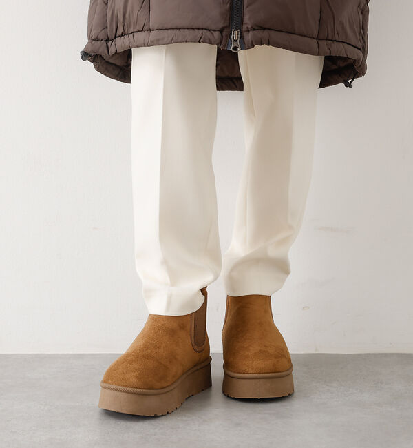 abahouse mavie「MEI SIDE GORE BOOTS」|ショートブーツ|