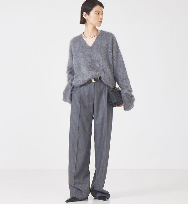 The Store by C' 「【COCUCA】ピンストライプタックパンツ」|スラックス|