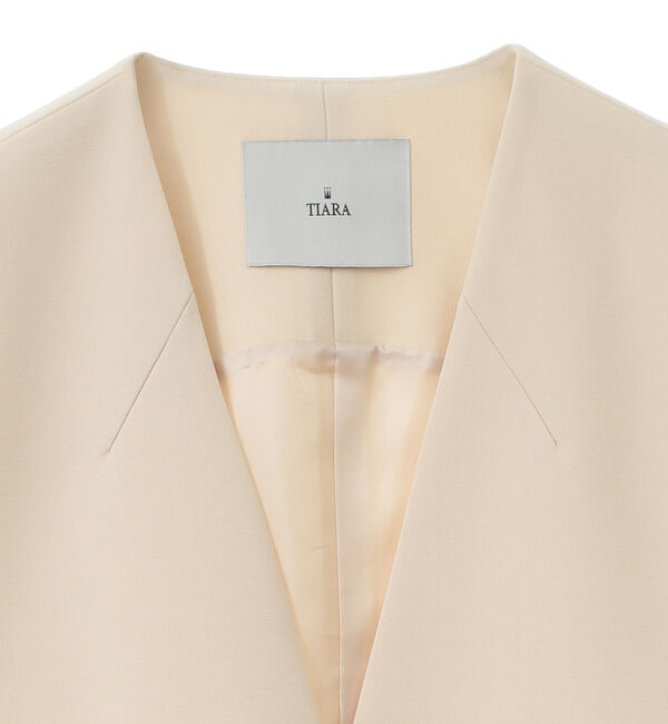 TIARA「シングルノーカラージレ（セットアップ対応）」|ベスト・ジレ|