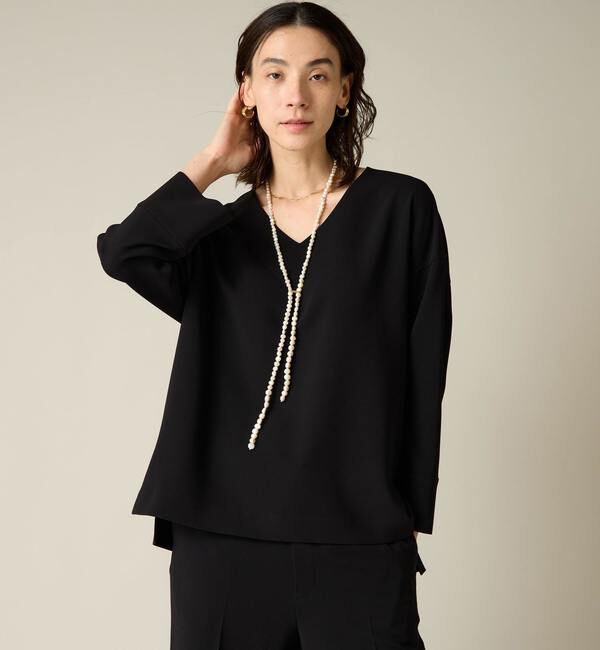 Liesse「Vネックビッグブラウス（セットアップ対応）」|シャツ・ブラウス|