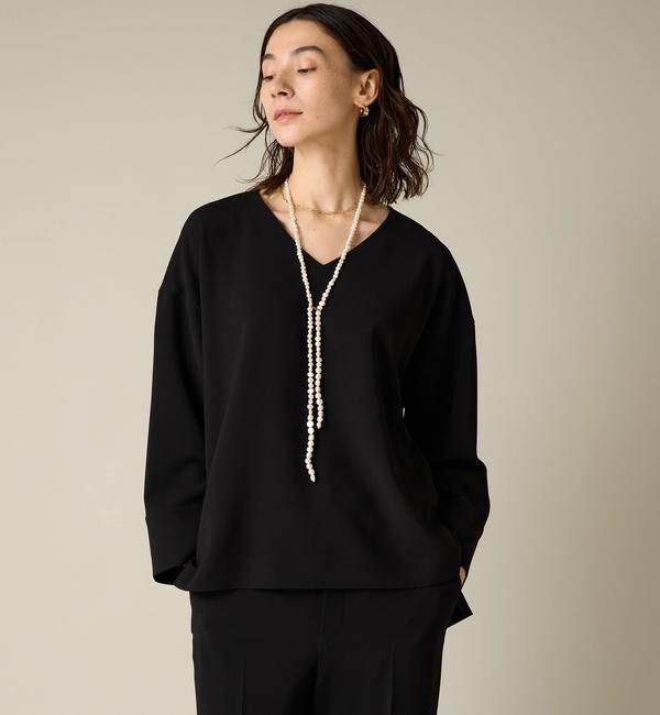 Liesse「Vネックビッグブラウス（セットアップ対応）」|シャツ・ブラウス|