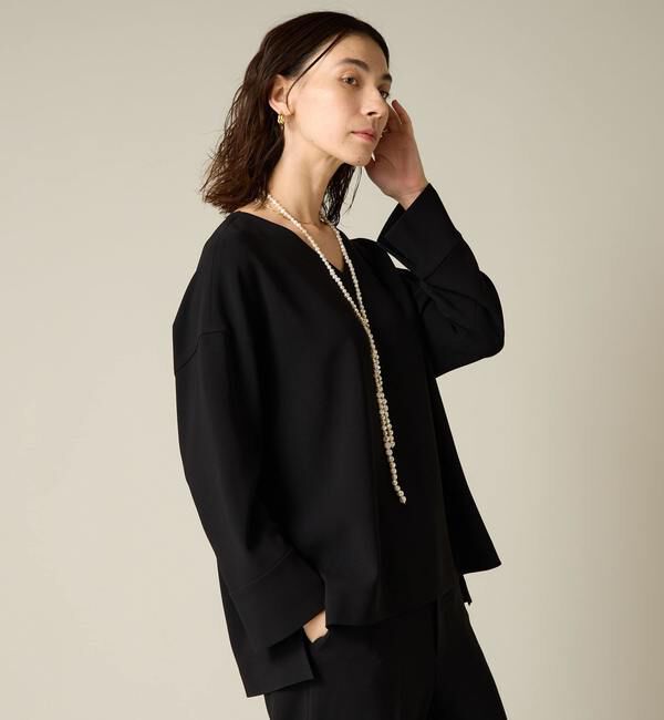 Liesse「Vネックビッグブラウス（セットアップ対応）」|シャツ・ブラウス|