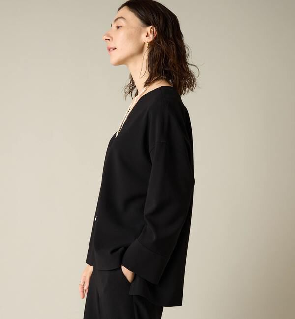 Liesse「Vネックビッグブラウス（セットアップ対応）」|シャツ・ブラウス|