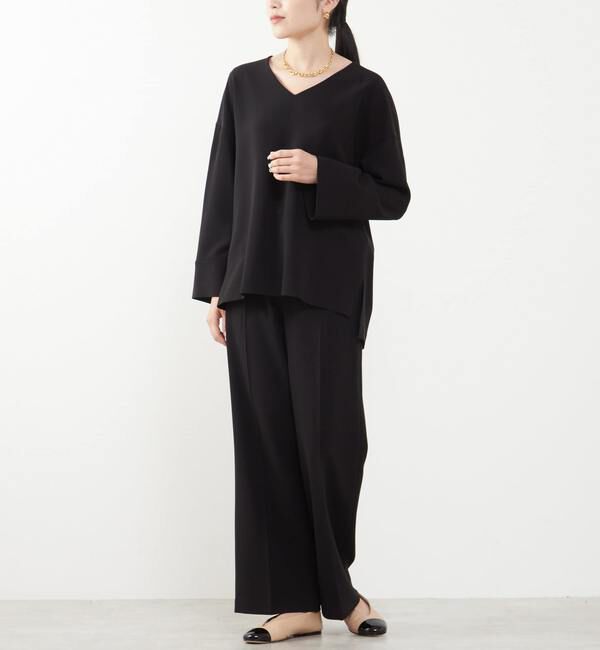 Liesse「Vネックビッグブラウス（セットアップ対応）」|シャツ・ブラウス|