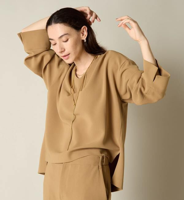 Liesse「Vネックビッグブラウス（セットアップ対応）」|シャツ・ブラウス|