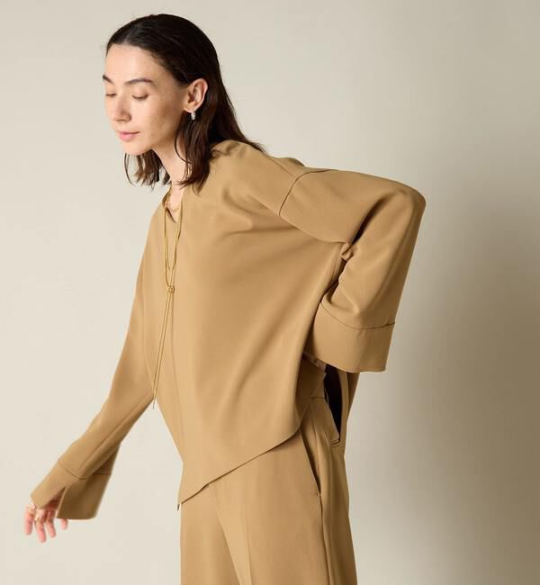 Liesse「Vネックビッグブラウス（セットアップ対応）」|シャツ・ブラウス|