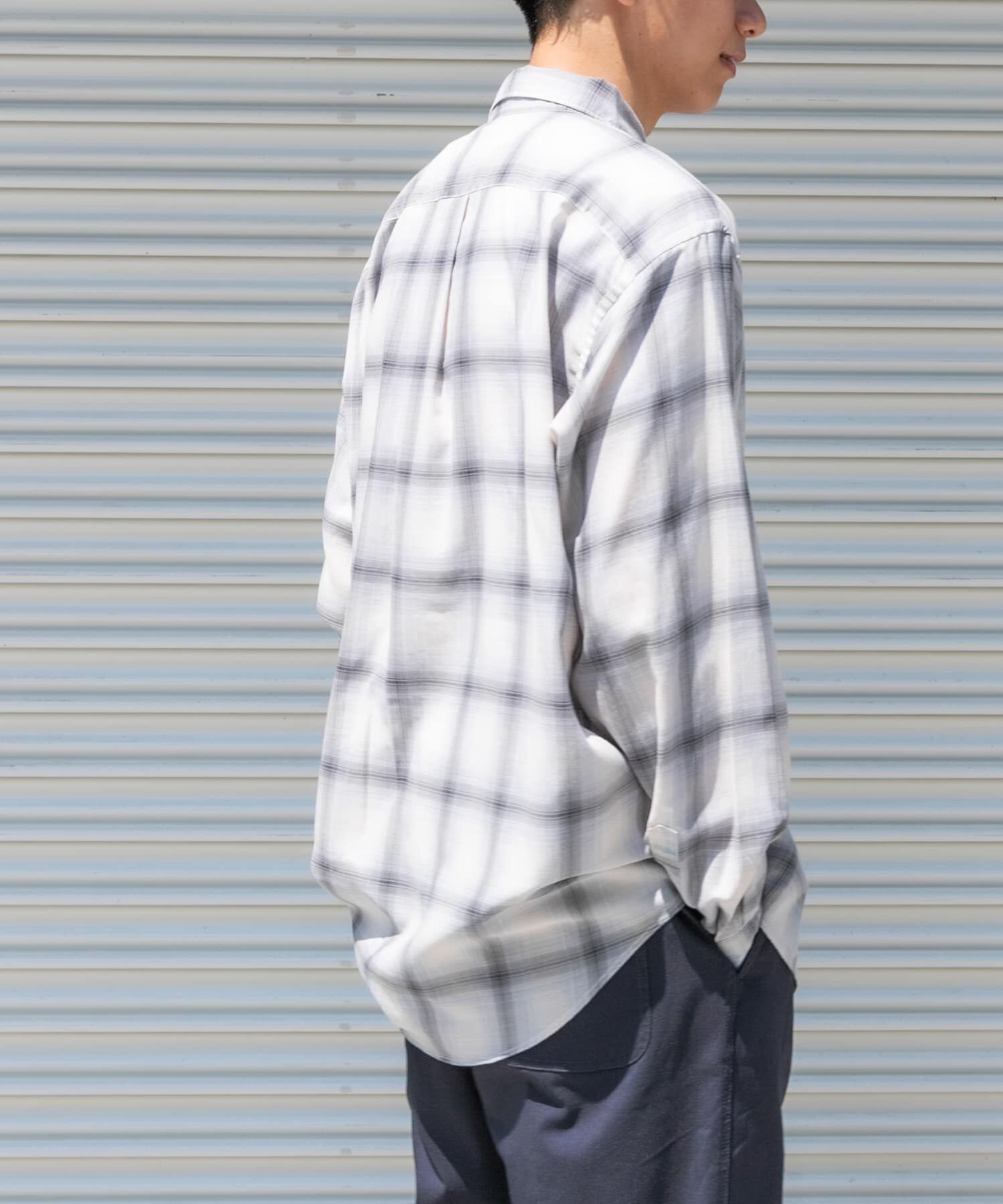 URBAN RESEARCH DOORS「FORK&SPOON　コットンウールチェックシャツ」|シャツ・ブラウス|