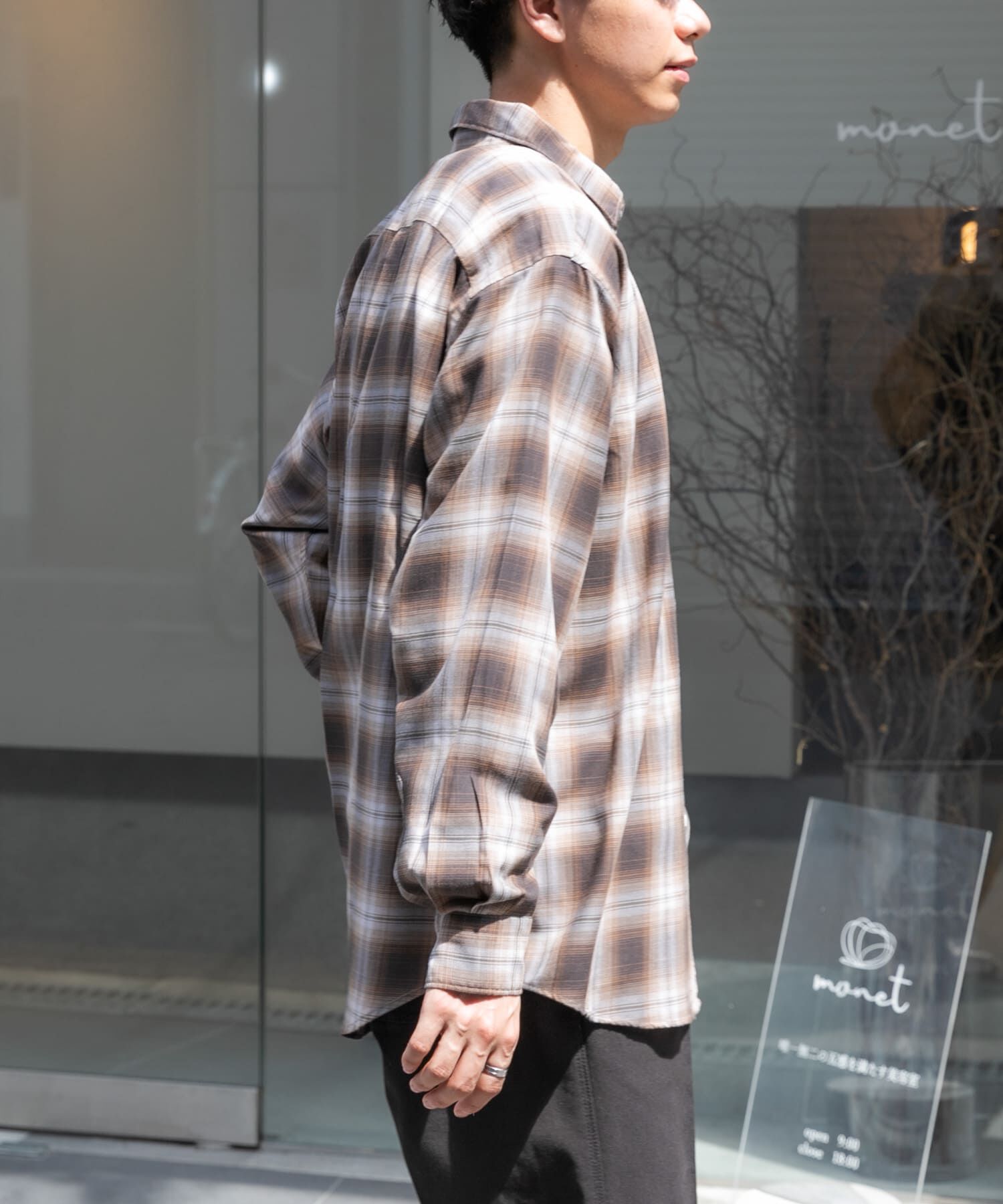 URBAN RESEARCH DOORS「FORK&SPOON　コットンウールチェックシャツ」|シャツ・ブラウス|