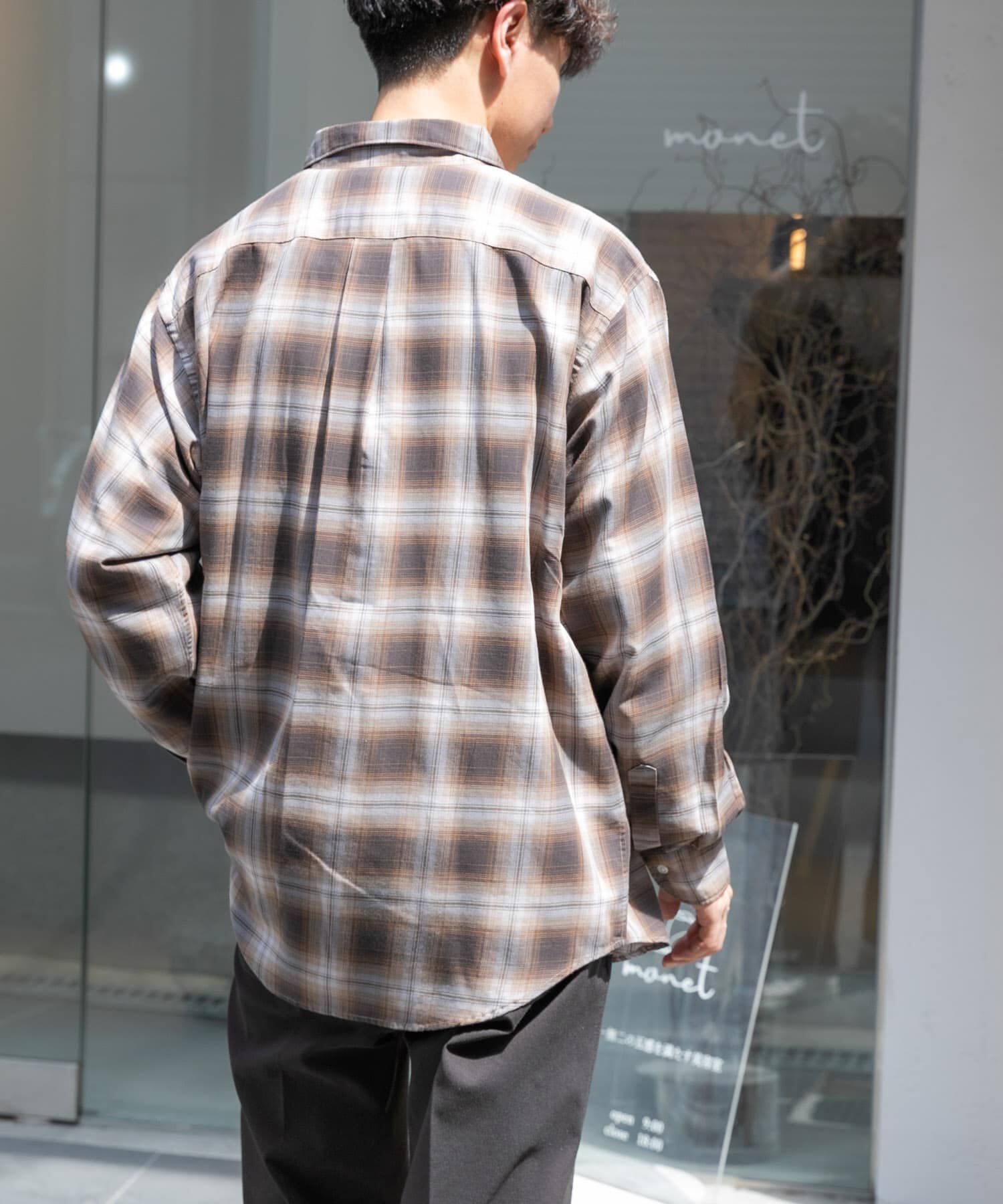 URBAN RESEARCH DOORS「FORK&SPOON　コットンウールチェックシャツ」|シャツ・ブラウス|