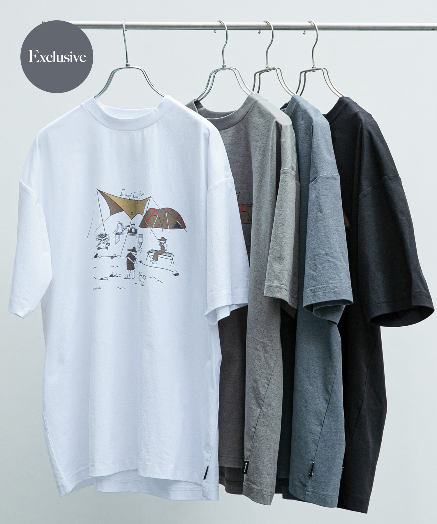 URBAN RESEARCH DOORS「『別注』Snow Peak&times;DOORS　WaterActive Print Tee」|Tシャツ・カットソー|