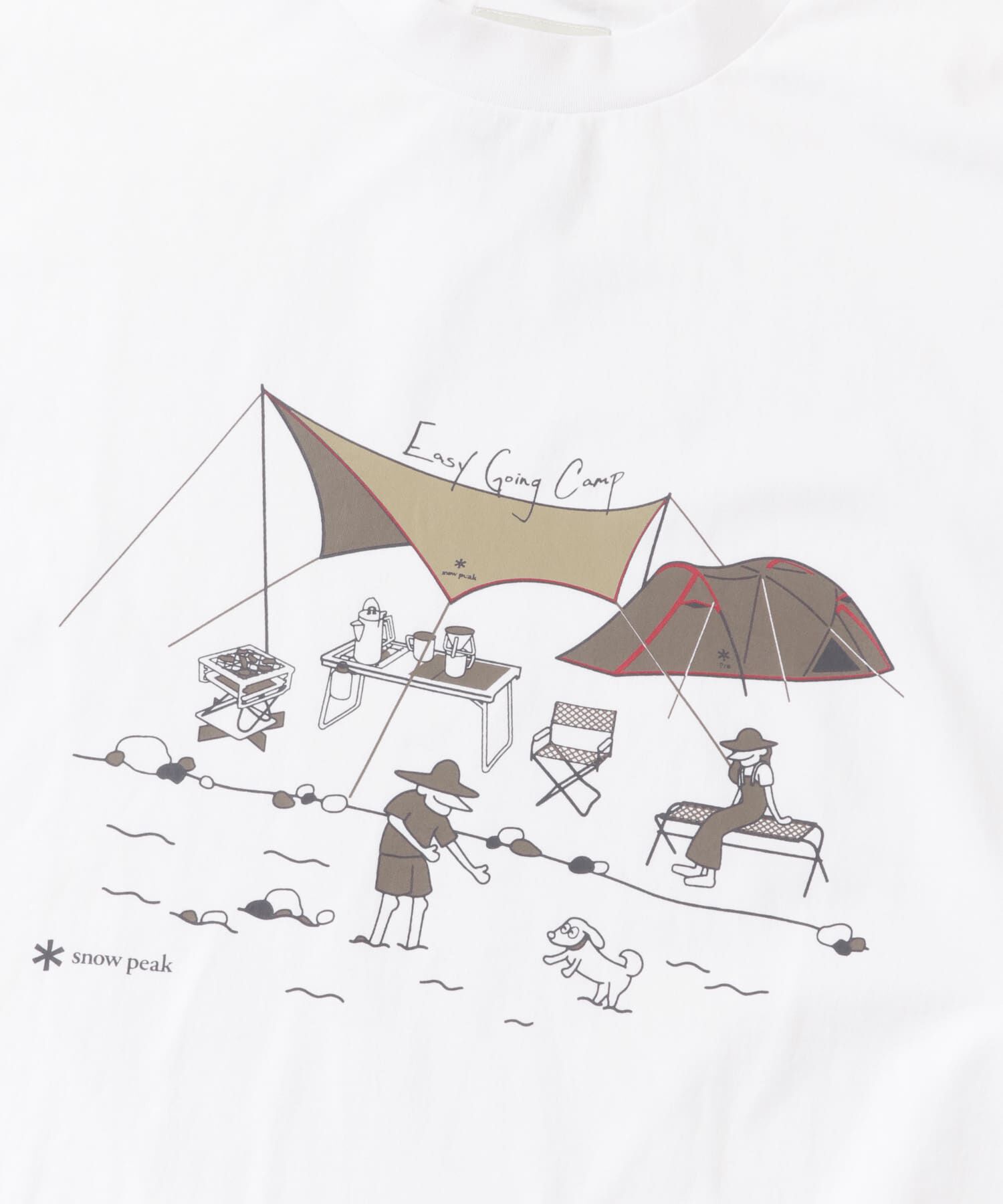 URBAN RESEARCH DOORS「『別注』Snow Peak&times;DOORS　WaterActive Print Tee」|Tシャツ・カットソー|