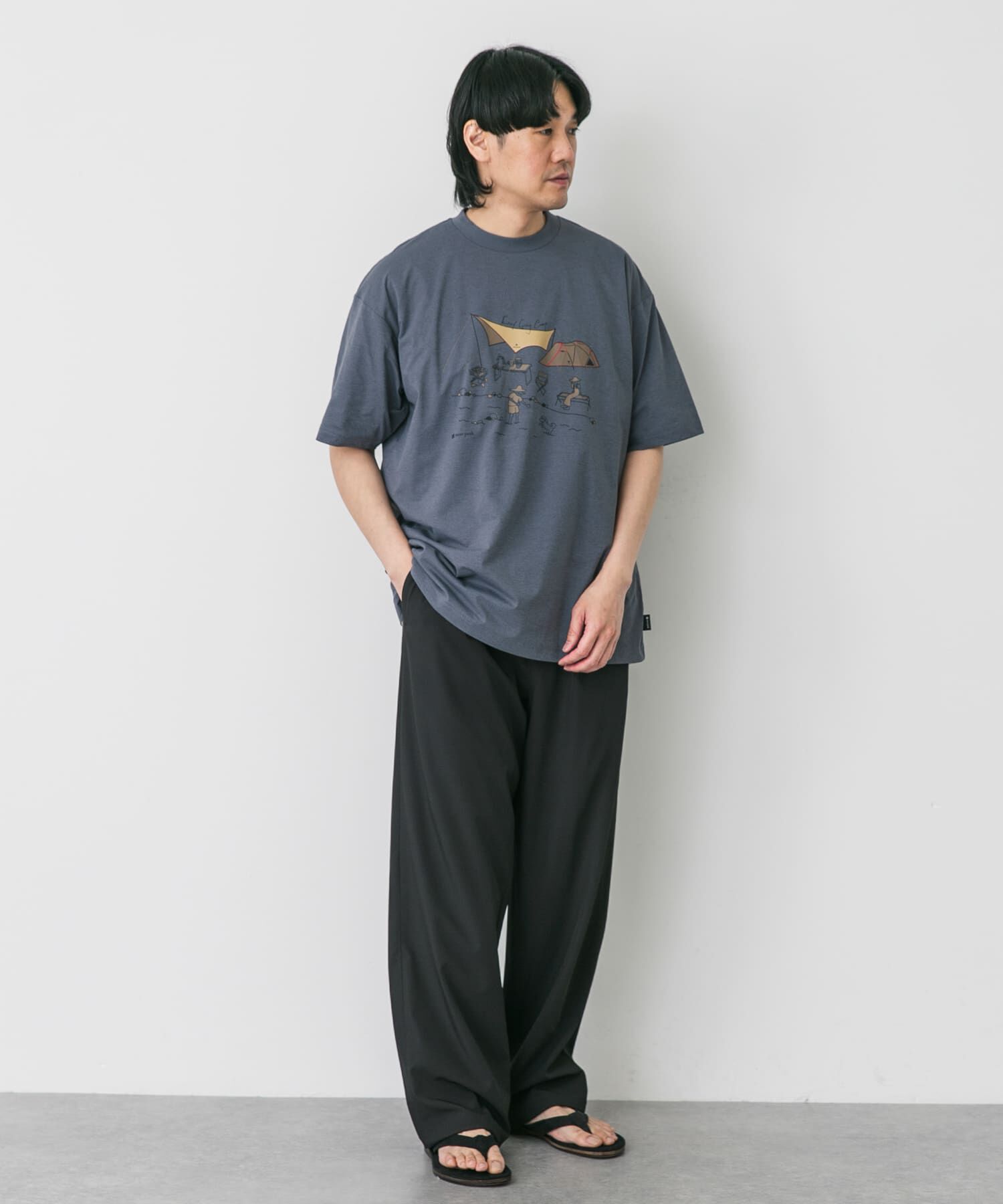 URBAN RESEARCH DOORS「『別注』Snow Peak&times;DOORS　WaterActive Print Tee」|Tシャツ・カットソー|